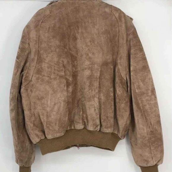 Alvin Josef Designer Brown Suede Jacket Coat - Size Mens X Large - Picture 2 of 6
